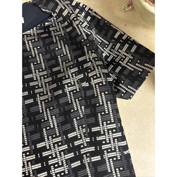 Leggiadro Black Wool Blend Dress Size 4 Has Pockets - Picture 3 of 8